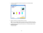 Page 111

1.
Tocheck yourcartridge status,double-click theproduct iconinthe Windows taskbar.
 You
seethiswindow:
 2.
Replace orreinstall anyinkcartridge indicated onthe screen.
 Note:
Ifany ofthe cartridges installedinthe product arebroken, incompatible withtheproduct
 model,
orimproperly installed,EpsonStatusMonitor willnot display anaccurate cartridge status.
 3.
Todisable thelow inkreminder, right-clicktheproduct iconinthe Windows taskbarandselect
 Monitoring
Preferences .
 You
seethiswindow:
 111 