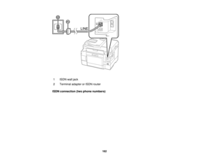 Page 162

1
 ISDN
walljack
 2
 Terminal
adapterorISDN router
 ISDN
connection (twophone numbers)
 162  