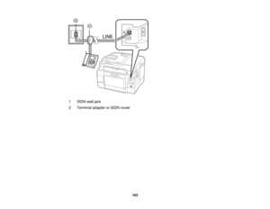 Page 163

1
 ISDN
walljack
 2
 Terminal
adapterorISDN router
 163  