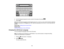 Page 22

6.
Use thedisplayed keyboardtoenter aname forthe preset, thenpress .
 7.
Select Save.
 When
youareusing theproducts controlpaneltocopy, fax,orscan, youcanusethepreset byselecting
 Presets
orpressing thePreset button(WF-3620) andselecting itfrom thelist. You canalso addnew
 presets.

Parent
topic:Setting Upthe Control Panel
 Related
tasks
 Entering
Characters onthe LCD Screen
 Changing
theLCD Screen Language
 You
canchange thelanguage usedonthe LCD screen.
 Note:
Thissetting canbelocked byan...