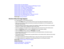 Page 110

Solutions
WhenNoImage Appears
 Solutions
WhenImage isIncorrect UsingtheUSB Display Function
 Solutions
WhenNo Signal Message Appears
 Solutions
WhenNot Supported Message Appears
 Solutions
WhenOnlyaPartial ImageAppears
 Solutions
WhentheImage isNot Rectangular
 Solutions
WhentheImage Contains NoiseorStatic
 Solutions
WhentheImage isFuzzy orBlurry
 Solutions
WhentheImage Brightness orColors areIncorrect
 Solutions
WhenThereisNo Sound orLow Volume
 Parent
topic:Solving Problems
 Solutions
WhenNoImage...