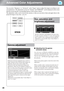 Page 2220
Advanced Color Adjustments
You can select Sharpness or Advanced  in the Image menu to adjust the images according to your 
own preferences. The adjustment screens for Gamma and RGBCMY can be displayed on the screen 
directly by pressing the corresponding buttons on the remote control.
The adjustment values can be stored in the memory so that you can retrieve them and apply them to the 
projected images at any time. (
p.24)
Hue, saturation, and 
brightness adjustment
Gamma adjustment
Adjusting from the...