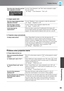 Page 4543
Problem Solving
Troubleshooting
■Images appear dark
■Projection stops automatically
Problems when projection starts
■Power does not turn on
Have the color intensity and tint 
been adjusted correctly?Use the Color Saturation and Tint menu commands to adjust 
the color and tint.
  Image - Color Saturation, Tint p.30
Has the image brightness been 
adjusted correctly?Use the Brightness menu commands to make the adjustments.
 Image - Brightness p.30
Has the image contrast 
been adjusted correctly?Use the...