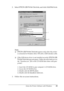 Page 85Using the Printer Software with Windows85
3
3
3
3
3
3
3
3
3
3
3
3
2. Select EPSON USB Printer Devices, and click Add/Remove.
Note:
❏EPSON USB Printer Devices appears only when the printer 
is connected to Windows Me or 98 with a USB interface cable.
❏If the USB device driver is not installed correctly, EPSON USB 
Printer Devices may not appear. Follow the steps below to run 
the “Epusbun.exe” file in the CD-ROM that comes with your 
printer.
1. Insert the CD-ROM in your computer’s CD-ROM drive.
2. Access...