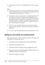 Page 124124Setting Up Your Printer on a Network ❏For Windows NT 4.0, see “With Windows NT 4.0” on page 
138.
Note:
❏When sharing the printer, be sure to set EPSON Status Monitor 3 
so that the shared printer can be monitored on the print server. See 
“Setting Monitoring Preferences” on page 71.
❏When you are using a shared printer in a Windows Me, 98, or 95 
environment, on the server, double-click the Network icon in 
Control panel and make sure that the “File and printer sharing for 
Microsoft Networks”...