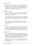 Page 218218Troubleshooting
Color Unmatched
The colors on your computer do not match the colors output by 
the printer. The version of the driver that is installed and the 
model of the printer’s color screen are not compatible. Install the 
latest version of the printer driver and printer firmware. For 
details, contact your dealer or service agent.
Duplex Mem Overflow
There is not enough memory for duplex printing. The printer 
prints only on the front and ejects the paper. To clear this error, 
follow the...