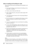 Page 268268Working with Fonts
Notes on inputting and formatting bar codes
Please note the following when inputting and formatting bar code 
characters:
❏Do not apply shading or special character formatting, such as 
bold, italic, or underline.
❏Print bar codes in black and white only.
❏When rotating characters, only specify rotation angles of 90°, 
180°, and 270°.
❏Turn off all automatic character and word spacing settings in 
your application.
❏Do not use features in your application that enlarge or reduce 
the...