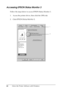 Page 6666Using the Printer Software with Windows
Accessing EPSON Status Monitor 3
Follow the steps below to access EPSON Status Monitor 3.
1. Access the printer driver, then click the Utility tab.
2. Click EPSON Status Monitor 3.
1
2
 