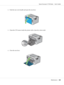 Page 2002. Push the rear cover handle and open the rear door.
3. Clean the CTD sensor inside the printer with a clean dry cotton swab.
4. Close the rear door.
Epson AcuLaser C1750 Series     User’s Guide
Maintenance     200
 