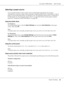 Page 36AcuLaser C2800 Series Users Guide
Paper Handling36
Selecting a paper source
You can set the printer to select a paper source containing the appropriate size of paper 
automatically, or specify a paper source manually, using the printer driver or the printer’s control 
panel. To access the printer driver, for Windows, see “Accessing the printer driver” on page 49, or 
for Macintosh, see “Accessing the printer driver” on page 103. And to use the printer’s control 
panel, see “Using the Control Panel Menus”...