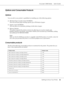 Page 26AcuLaser C2800 Series Users Guide
Getting to Know Your Printer26
Options and Consumable Products
Options
You can add to your printer’s capabilities by installing any of the following options.
❏550-sheet Paper Cassette Unit (C12C802291)
This unit increases paper feeding capacity up to 550 sheets of paper.
❏Duplex Unit (C12C802301)
This unit allows for automatic printing on both sides of paper.
❏Memory Module
This option expands the printer’s memory by allowing you to print complex and 
graphics-intensive...