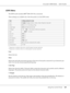 Page 169AcuLaser C2800 Series Users Guide
Using the Control Panel169
I239X Menu
The I239X mode emulates IBM® 2390/2391 Plus commands.
These settings are available only when the printer is in the I239X mode.
*1Depends on whether Letter (63) or A4 (67) paper has been selected.
*2Depends on whether Letter (1) or A4 (2) paper has been selected.
Font
Selects the font.
Pitch
Selects the pitch (the horizontal spacing) of the font in fixed pitch, measured in cpi (characters per 
inch). You can also choose proportional...