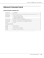 Page 268AcuLaser C2800 Series Users Guide
Technical Specifications268
Options and Consumable Products
Optional paper cassette unit
* This product conforms to CE marking requirements in accordance with EC Directive 2004/108/EC. Product code: C12C802291
Paper size: A4, A5, B5, Letter (LT), Executive (EXE), Legal (LGL), Government Legal (GLG)
Paper weight: 60 to 105 g/m² (16 to 28 lb)
Paper feed: One paper cassette mounted
Automatic feed delivery system
Cassette capacity up to 550 sheets
Paper types: Plain paper,...