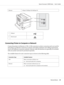 Page 39Ethernet 10 Base-T/100 Base-TX/1000 Base-TX
1
2
1USB port
2 Ethernet port
Connecting Printer to Computer or Network
Connect the printer via Ethernet or USB. A USB connection is a direct connection and is not used for
networking. An Ethernet connection is used for networking. Hardware and cabling requirements
vary for the different connection methods. Ethernet cable and hardware are generally not included
with your printer and must be purchased separately.
The available features for each connection type...