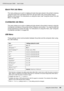 Page 180Using the Control Panel180
EPSON AcuLaser C3800 Users Guide
Quick Print Job Menu
This menu allows you to print or delete print jobs that were stored in the printer’s memory 
using the Quick Print Job feature (Re-Print Job and Verify Job) of the printer driver’s 
Reserve Job function. For instructions on using this menu, see Using the Quick Print Job 
Menu on page 203.
Confidential Job Menu
This menu allows you to print or delete print jobs stored in the printer’s memory using the 
Confidential Job...