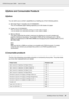 Page 24Getting to Know Your Printer24
EPSON AcuLaser C3800 Users Guide
Options and Consumable Products
Options
You can add to your printer’s capabilities by installing any of the following options.
❏550-sheet Paper Cassette Unit (C12C802291)
This unit increases paper feeding capacity up to 550 sheets of paper.
❏Duplex Unit (C12C802301)
This unit allows for automatic printing on both sides of paper.
❏Memory Module
This option expands the printer’s memory by allowing you to print complex and 
graphics-intensive...