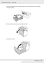 Page 253Troubleshooting253
EPSON AcuLaser C3800 Users Guide
2. Remove the standard paper cassette, gently pull out any sheets of paper, and reinstall 
the paper cassette.
3. Press the latch on the front cover and open the cover.
4. Close the front cover.
 