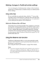 Page 203
Using the PostScript Printer Driver203
6
6
6
6
6
6
6
6
6
6
6
6
Making changes to PostScript printer settings
You can change the PostScript printer settings in the PostScript 
printer driver. Online help is available to help you with the printer 
driver settings.
Using online help
If you want help on a particular item, click the “?” icon on the 
top-right corner of the dialog box’s title bar, then click the name 
of the setting that you want more information on. An explanation 
of the setting and its...