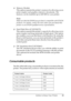 Page 31
Getting to Know Your Printer31
1
1
1
1
1
1
1
1
1
1
1
1
❏Memory Module
This option expands the printer’s memory by allowing you to 
print complex and graphics-intensive documents. The 
memory can be installed up to 640 MB for your printer.
Note:
Make sure that the DIMM you purchase is compatible with EPSON 
products. For details, contact th e store where you purchased this 
printer or an EPSON qualified service representative.
❏ Hard Disk Drive (C12C824172)
This option expands the printer’s capacity by...