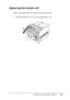 Page 331
Replacing Consumable Products331
9
9
9
9
9
9
9
9
9
9
9
9
Replacing the transfer unit
Follow the steps below to replace the transfer unit.
1. Press the latch on cover A and open the cover.
 