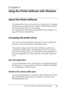 Page 61
Using the Printer Software with Windows61
4
4
4
4
4
4
4
4
4
4
4
4
Chapter 4 
Using the Printer Software with Windows
About the Printer Software
The printer driver lets you choose from a wide variety of settings 
to get the best results from your printer. EPSON Status Monitor 
lets you check the status of your printer.
See Monitoring Your Printer Using EPSON Status Monitor on 
page 103 for more information.
Accessing the printer driver
You can access the printer driver directly from any application...