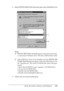 Page 127
Using the Printer Software with Windows127
4
4
4
4
4
4
4
4
4
4
4
4
2. Select EPSON USB Printer Devices , then click Add/Remove .
Note:
❏ EPSON USB Printer Devices  appears only when the printer 
is connected to Windows Me or 98 with a USB interface cable.
❏ If the USB device driver is not installed correctly,  EPSON USB 
Printer Devices  may not appear. Follow the steps below to run 
the “Epusbun.exe” file in the CD-ROM that comes with your 
printer.
1.Insert the CD-ROM in your computer’s CD-ROM drive....