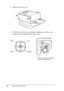 Page 1612Assembling the Printer
1. Open the front cover.
2. Check the color in the cartridge installment window and
prepare the cartridge of the same color.
Black
Cyan
YellowMagenta
This color indicator represents
the toner cartridge color.
 