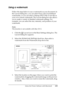 Page 135Using the Printer Software with Macintosh135
4
4
4
4
4
4
4
4
4
4
4
4
Using a watermark
Follow the steps below to use a watermark on your document. In 
the Layout dialog box, you can select from a list of predefined 
watermarks, or you can select a bitmap (PICT) file or text file as 
your own custom watermark. The Layout dialog box also allows 
you to make a variety of detailed watermark settings. For 
example, you can select the size, intensity, and position of your 
watermark.
Note:
This function is not...