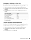 Page 39Customizing Copy Settings39
Enlarging or Reducing the Copy Size 
You can adjust the copy size by selecting a specific zoom ratio or a specific percentage 
for enlargement or reduction (25 to 400%). The default zoom ratio is 100%.
1. Make sure the product is in Copy mode. If not, press the 
Copy button.
2. Press the 
u or d button several times to select Zoom. The current Zoom value is 
highlighted. 
3. Press the 
l or r button to select a zoom ratio. The following zoom ratios are 
available:
Or specify...