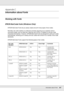 Page 367Information about Fonts367
Appendix C 
Information about Fonts
Working with Fonts
EPSON BarCode Fonts (Windows Only)
New :confirm the specification/ If unnecessary, delete (Windows O nly) from the titleEPSON BarCode Fonts let you easily create and print many types of bar codes.
Normally, bar code creation is a laborious process requiring you to specify various 
command codes, such as Start bar, Stop bar and OCR-B, in addition to the bar code 
characters themselves. However, EPSON BarCode Fonts are...