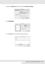 Page 101Using the Printer Software with Macintosh101
4. Select the Watermark check box, then click Watermark Settings.
5. Click New/Delete.
6. Click Add Text on the User Stamp Setting dialog box.
 