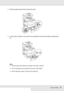 Page 39Paper Handling39
2. Slide the paper guide while pinching the knob.
3. Load a stack of paper on the center of the cassette unit with the printable surface facing 
up.
Note:
❏Load the paper after aligning the edges of the paper carefully.
❏Do not load paper that exceeds the maximum stack height.
❏When loading the paper, insert the short edge first.
 