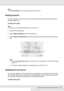 Page 97Using the Printer Software with Macintosh97
Note:
The Custom Setting option is a standard feature of Mac OS X.
Resizing printouts
You can enlarge or reduce the size of your documents during printing according to the 
specified paper size.
For Mac OS X users
Note:
This function is not available with Mac OS X 10.2 and 10.3.
1. Open the Print dialog box.
2. Select Paper Handling from the drop-down list.
3. Select Scale to fit paper size and select the desired paper size from the drop-down 
list.
Note:
❏If...