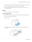 Page 23❏The printer is extremely sensitive to moisture. Be sure to store your paper in a dry environment.
❏The use of colored paper is acceptable, but coated paper should be avoided.
❏You may use paper with preprinted letterheads, provided that the paper and ink are both
laser-printer compatible.
MP tray
The MP tray is the standard paper source for this product.
AcuLaser M1200/EPL-6200L
You can load up to 150 sheets of plain paper into the MP tray of the AcuLaser M1200/EPL-6200L.
Follow these steps to load...