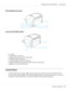 Page 18EPL-6200 Network model
a
b
c df g
AcuLaser M1200/EPL-6200L
a
b
d
a. AC inlet
b. USB interface connector
c. Duplex Unit connector (EPL-6200 only)
d. Parallel interface connector
e. Type B interface slot (EPL-6200 only)
f. Ethernet interface connector (EPL-6200 Network model only)
g. Right side cover (EPL-6200 only)
Control Panel
The EPL-6200 has six indicator lights and three buttons, while the AcuLaser M1200/EPL-6200L
comes with two indicator lights. The indicator lights inform you of basic printer...