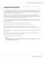 Page 2Copyright and Trademarks
No part of this publication may be reproduced, stored in a retrieval system, or transmitted in any form or by any means,
mechanical, photocopying, recording, or otherwise, without the prior written permission of Seiko Epson Corporation. No
patent liability is assumed with respect to the use of the information contained herein. Neither is any liability assumed for
damages resulting from the use of the information contained herein.
Neither Seiko Epson Corporation nor its affiliates...