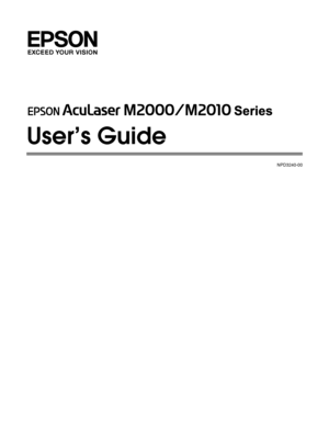 Page 1User’s Guide
NPD3240-00
 