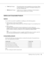 Page 23Getting to Know Your Printer23
Options and Consumable Products
Options
You can add to your printer’s capabilities by installing any of the following options.
❏250-sheet Paper Cassette Unit (C12C802461)
This unit increases paper feeding capacity up to 250 sheets of paper. You can install up to two 
units.
❏Memory Module
This option expands the printer’s memory by allowing you to print complex and 
graphics-intensive documents. The printer’s RAM can be increased up to 288 MB (320 MB for 
the DN models) by...