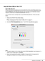 Page 125Replacing Consumables125
Using the Printer Utility for Mac OS X
Note for Mac OS X 10.5:
When an ink cartridge is running low, the Low Ink Reminder window automatically appears. You 
can also check the ink cartridge status from this window. If you do not want to display this window, 
select the Preferences menu from the Application menu when the Low Ink Reminder window is 
displayed, and then clear the Enable Low Ink Reminder check box.
You can check the ink cartridge status using EPSON StatusMonitor....