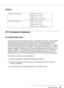 Page 195Product Information195
Options
FCC Compliance Statement
For United States Users
This equipment has been tested and found to comply with the limits for a Class B digital 
device, pursuant to Part 15 of the FCC Rules. These limits are designed to provide 
reasonable protection against harmful interference in a residential installation. This 
equipment generates, uses, and can radiate radio frequency energy and, if not installed 
and used in accordance with the instructions, may cause harmful interference...