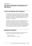 Page 136Uso del controlador de impresora en Macintosh136
4
4
4
4
4
4
4
4
4
4
4
4
Capítulo 4
Uso del controlador de impresora en 
Macintosh
Acerca del software de la impresora
El controlador de impresora le permite elegir entre una amplia 
variedad de ajustes con el fin de obtener los mejores resultados 
de su impresora, y EPSON Status Monitor 3 le permite comprobar 
el estado de su impresora. La EPL-6200 también cuenta con un 
controlador de impresora PostScript para imprimir archivos 
formateados en PostScript...