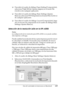 Page 139Uso del controlador de impresora en Macintosh139
4
4
4
4
4
4
4
4
4
4
4
4
❏Para abrir el cuadro de diálogo Paper Setting (Composición), 
seleccione Page Setup (Ajustar página) en el menú File 
(Archivo) de cualquier aplicación.
❏Para abrir el cuadro de diálogo Basic Settings (Ajustes 
Básicos), seleccione Print (Imprimir) en el menú File (Archivo) 
de cualquier aplicación.
❏Para abrir el cuadro de diálogo Layout (Composición), haga 
clic en el icono de composición en el cuadro de diálogo Basic 
Settings...