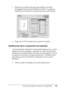 Page 141Uso del controlador de impresora en Macintosh141
4
4
4
4
4
4
4
4
4
4
4
4
3. Seleccione el tamaño del papel que prefiera en la lista 
desplegable Output Paper (Salida de Papel). La página se 
imprimirá para encajar en el papel que haya seleccionado.
4. Haga clic en OK (Aceptar) para aceptar los ajustes.
Modificación de la composición de impresión
“Layout printing” (Imprimir composición) imprime dos o cuatro 
páginas en una sola página y especifica el orden de impresión 
cambiando automáticamente el tamaño...