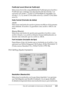 Page 165Uso del controlador de impresora en Macintosh165
4
4
4
4
4
4
4
4
4
4
4
4
PostScript Level (Nivel de PostScript)
Seleccione el nivel de compatibilidad de PostScript para el archivo 
PostScript que contenga una descripción del documento. Las 
opciones son Level 1, 2 and 3 Compatible (Compatible con 
niveles 1, 2 y 3), Level 2 Only (Sólo nivel 2) y Level 3 Only (Sólo 
nivel 3).
Data Format (Formato de datos)
ASCII
S e l e c c i o n e  e s t e  b o t ó n  d e  o p c i ó n  s i  p i e n s a  m o d i f i c a r...