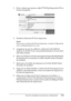 Page 172Uso del controlador de impresora en Macintosh172
4
4
4
4
4
4
4
4
4
4
4
4
3. En la ventana que aparece, elija IP Printing (Impresión IP) en 
la lista emergente.
4. Escriba la dirección IP de la impresora.
Nota:
Para conocer la dirección IP de la impresora, consulte el Manual de 
red o al administrador de su red.
5. Asegúrese de que la casilla de verificación Use default 
queue on server (Usar cola predeterminada en el servidor) 
esté seleccionada.
6. Seleccione Epson en la lista emergente Printer Model...