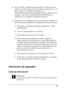 Page 2020
❏Salvo cuando se indique expresamente lo contrario en este 
manual, no intente reparar este producto usted mismo/a. Si 
abre o extrae las cubiertas marcadas como 
No quitar se expondrá a puntos peligrosos de voltaje o a otros 
peligros. Todos esos compartimentos sólo deberán ser 
reparados por un técnico cualificado de Epson.
❏Desenchufe esta impresora de la toma de pared y diríjase al 
Servicio Técnico de EPSON en cualquiera de estas situaciones:
Información de seguridad
Cable de alimentación
c...