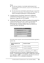 Page 243Configuración de la impresora en una red (EPL-6200L)243
6
6
6
6
6
6
6
6
6
6
6
6
Nota:
❏No tiene que instalar el controlador adicional para Intel 
Windows 2000 (ó XP) solamente, porque este controlador está 
preinstalado.
❏No seleccione otros controladores adicionales que no sean Intel 
Windows 95 ó 98 (y Me) e Intel Windows NT 4.0 ó 2000. Los 
demás controladores adicionales no están disponibles.
5. Cuando aparezca el mensaje, inserte en la unidad de 
CD-ROM el CD-ROM de software que se entrega con la...