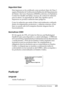 Page 438Especificaciones técnicas438
A
A
A
A
A
A
A
A
A
A
A
A
Seguridad láser
Esta impresora se ha certificado como producto láser de Clase 1 
según el Estándar de Verificación de Radiación del Departamento 
de Salud y Servicios Humanos (DHHS) conforme a la Radiation 
Control for Health and Safety Act (Ley de control de radiación 
para la salud y la seguridad) de 1968. Esto significa que la 
impresora no produce radiación láser peligrosa.
Como la radiación que emite el láser está totalmente confinada 
dentro de...