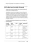 Page 465Trabajo con las fuentes465
C
C
C
C
C
C
C
C
C
C
C
C
EPSON Font Manager se ha instalado en el ordenador.
EPSON BarCode Fonts (sólo Windows)
EPSON BarCode Fonts le permite crear e imprimir fácilmente 
muchos tipos de códigos de barras.
Normalmente, la creación de códigos de barras es un proceso 
laborioso que requiere que se especifiquen varios códigos de 
comando, como Start bar (Iniciar barra), Stop bar (Finalizar barra) 
y OCR-B, además de los propios caracteres del código de barras. 
No obstante, las...