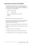 Page 499Dónde obtener ayuda499
D
D
D
D
D
D
D
D
D
D
D
D
Ayuda para los usuarios de las Filipinas
Para obtener asistencia técnica y otros servicios posventa, los 
usuarios pueden ponerse en contacto con Epson Philippines 
Corporation a través de los siguientes números de teléfono y de 
fax y dirección de correo electrónico:
World Wide Web (http://www.epson.com.ph)
Información sobre especificaciones de productos, controladores 
que puede descargar, preguntas más frecuentes (FAQ), e 
información por correo...